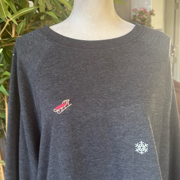 Lou and Grey ladies XXL petite crewneck sweatshirt NWT SUPER SOFT grayish black - Picture 14 of 14